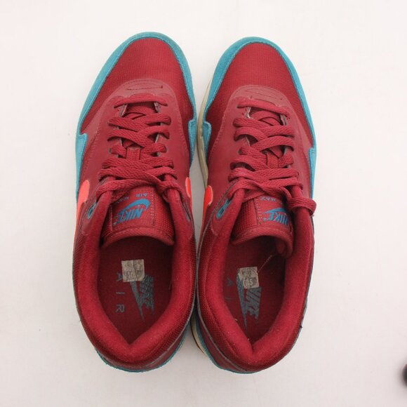 Nike Air Max 1 Burgundy Teal 2018 Men's Size 10.5 Athletic Sneakers AH8145-601 - Picture 9 of 10